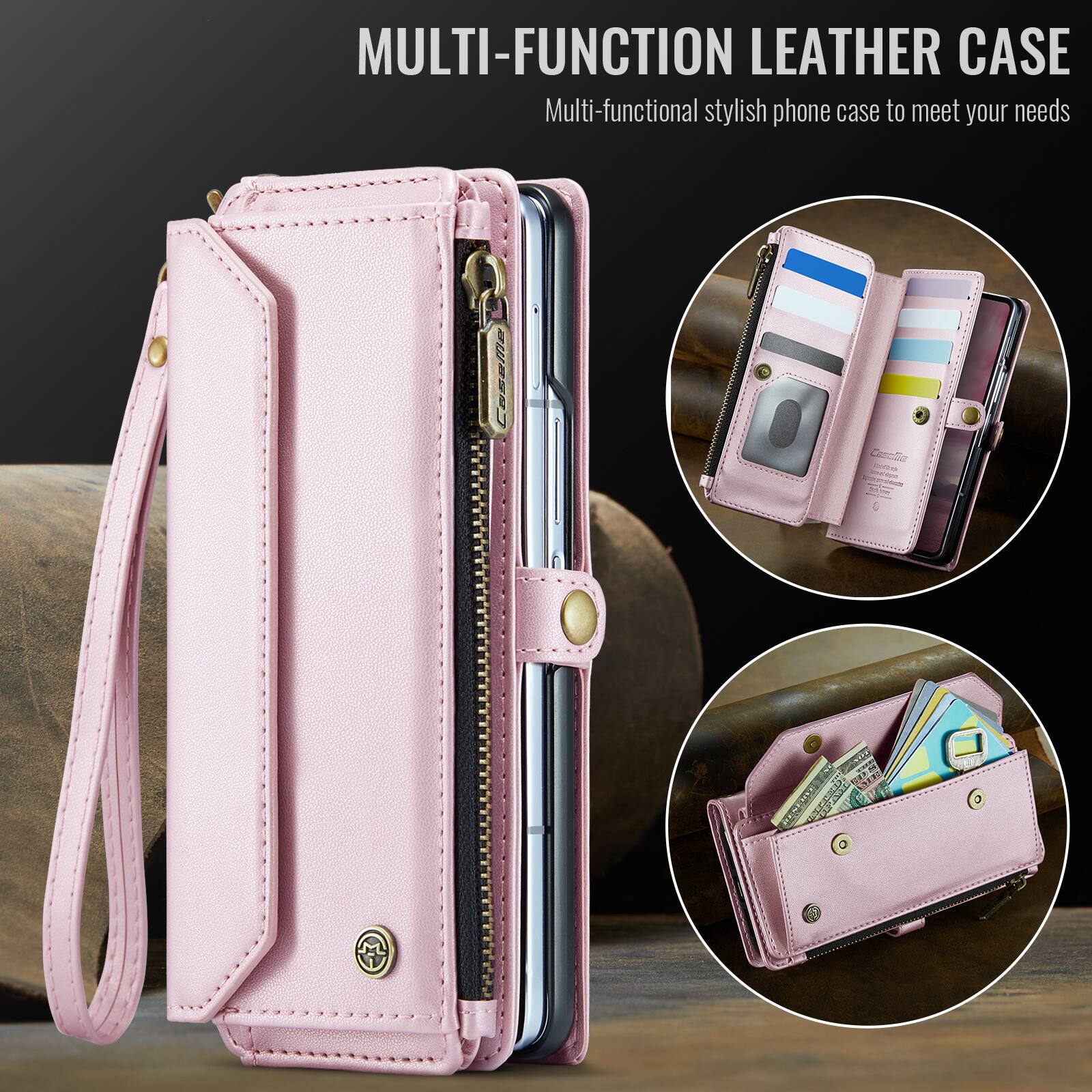 MULTI-FUNCTION LEATHER CASE  
Multi-functional stylish phone case to meet your needs