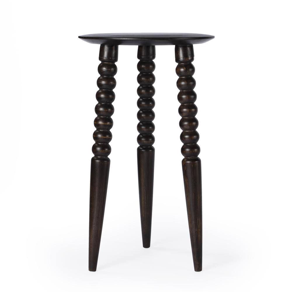 Back. Butler Specialty - Fluornoy Wood Side Table - Dark Brown.