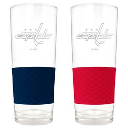 Great American Products - Washington Capitals 22oz. Logo Score Pint Glass Two-Piece Set - Multicolor