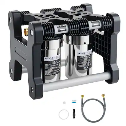 Outial
VEVOR VEVOR Support Center
CTU-1000
VEVOR Support Center
CTU-1000
Material: Coconut and activated carbon
Function: organic
1. Remove volatile organic compounds
2. Remove residual chlorine
3. Remove heavy metals
4. Improve the taste and smell
Friendly Suggestion: "Replacement water quality" *Don't tear off the filter when
Upgrade VEVOR VEVOR Support PP(Folded pp cotton)
Material: Funchate
Remove impurities such as large particles
74 Endendly "Eplacement water *Don't tear off use, tasar of CE