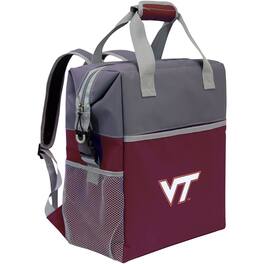Logo Brands - Virginia Tech Hokies Colorblock Backpack Cooler - Multicolor