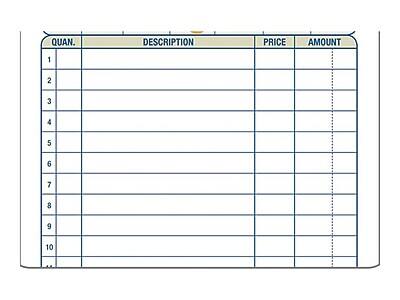 QUAN. DESCRIPTION PRICE AMOUNT  
1  
2  
3  
4  
5  
6  
7  
8  
9  
10