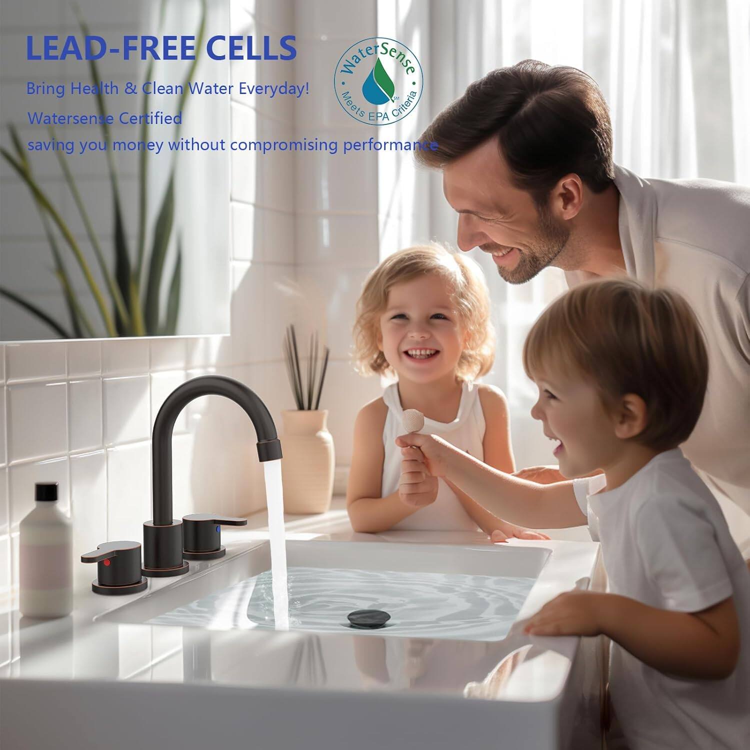 LEAD-FREE CELLS  
Bring Health & Clean Water Everyday!  
Watersense Certified  
saving you money without compromising performance