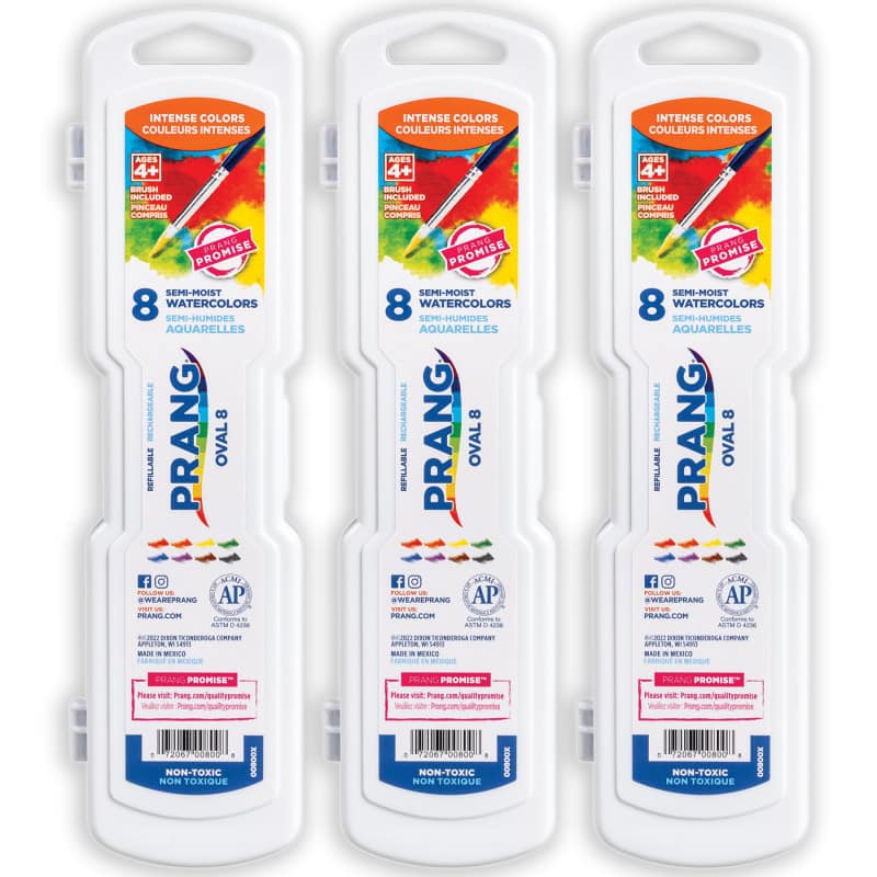 Prang - Semi-Moist Washable Watercolor Set 8 colors 3 Sets price history on PriceWatchPro