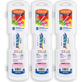 Prang - Semi-Moist Washable Watercolor Set 8 colors 3 Sets