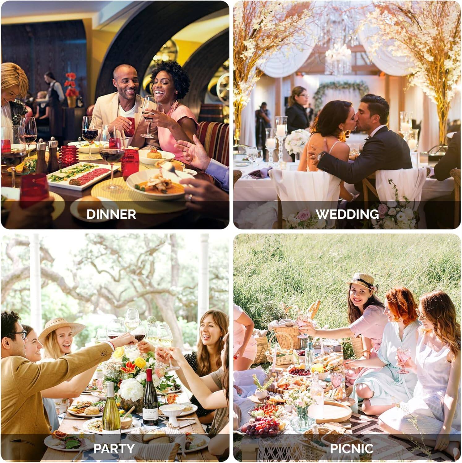 DINNER  
WEDDING  
PARTY  
PICNIC