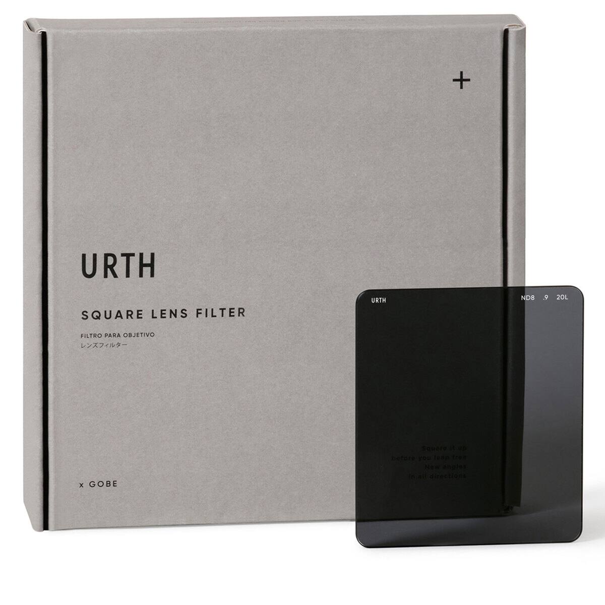 URTH SQUARE LENS FILTER  
URTH NDS  
FILTRO PARA OBJETIVO  
x GOBE  

Square it up  
before you lean  
New angles  
in all directions