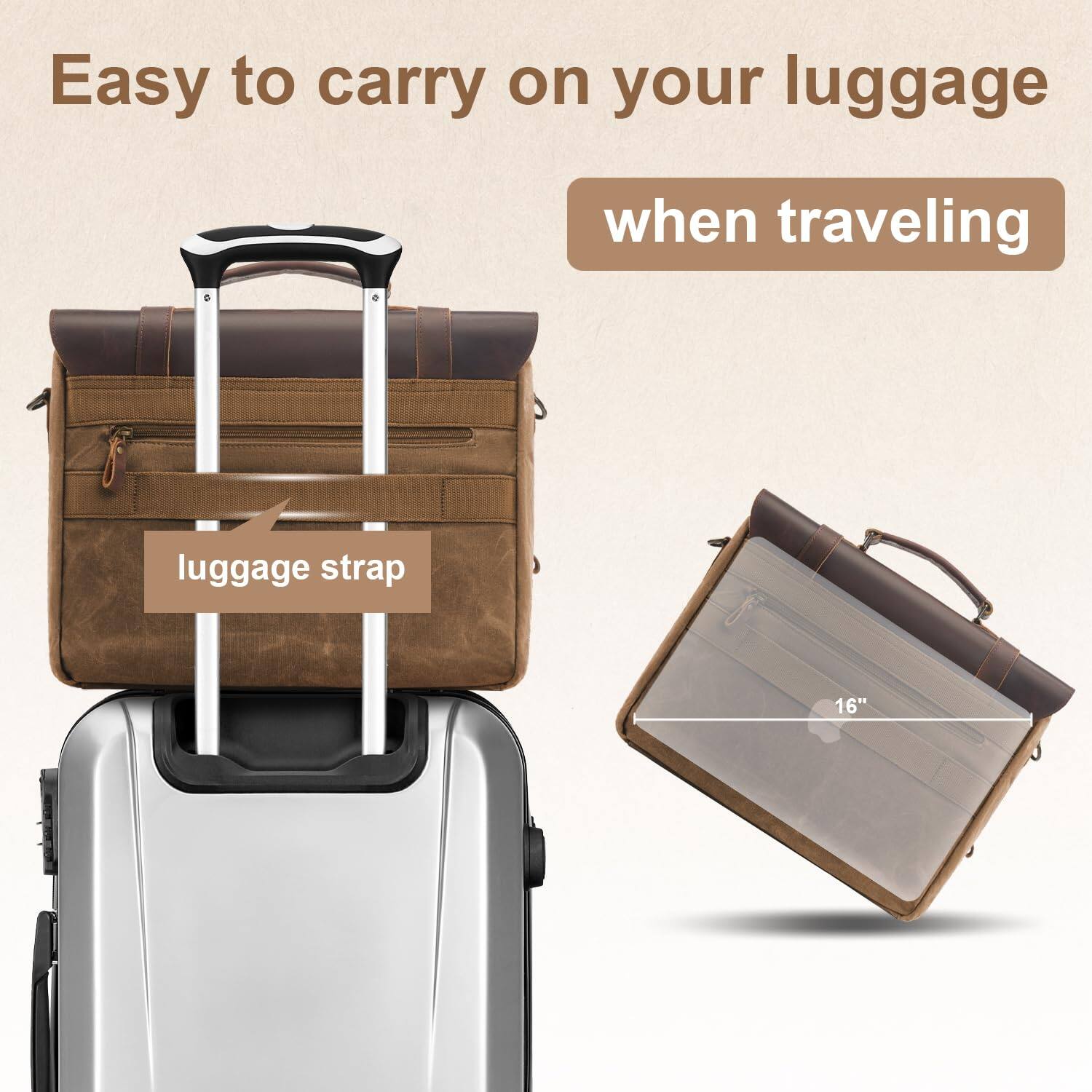 Easy to carry on your luggage when traveling

luggage strap

16"