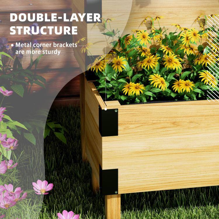 DOUBLE-LAYER STRUCTURE  
Metal corner brackets are more sturdy