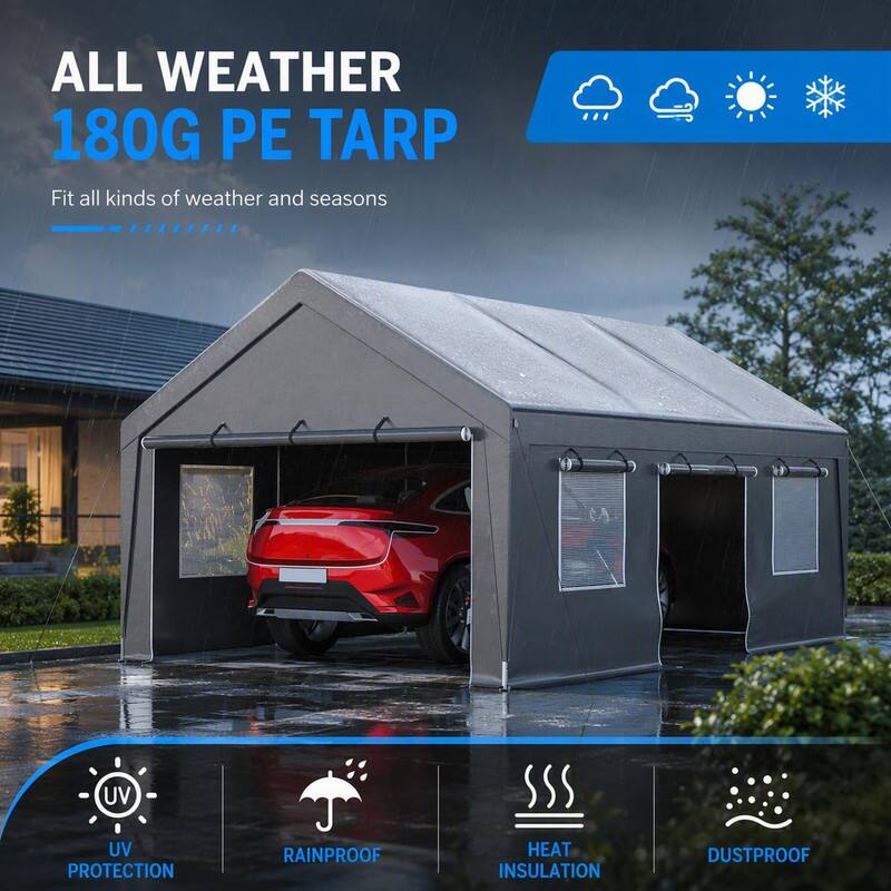 ALL WEATHER 180G PE TARP  
Fit all kinds of weather and seasons

- UV PROTECTION
- RAINPROOF
- HEAT INSULATION
- DUSTPROOF