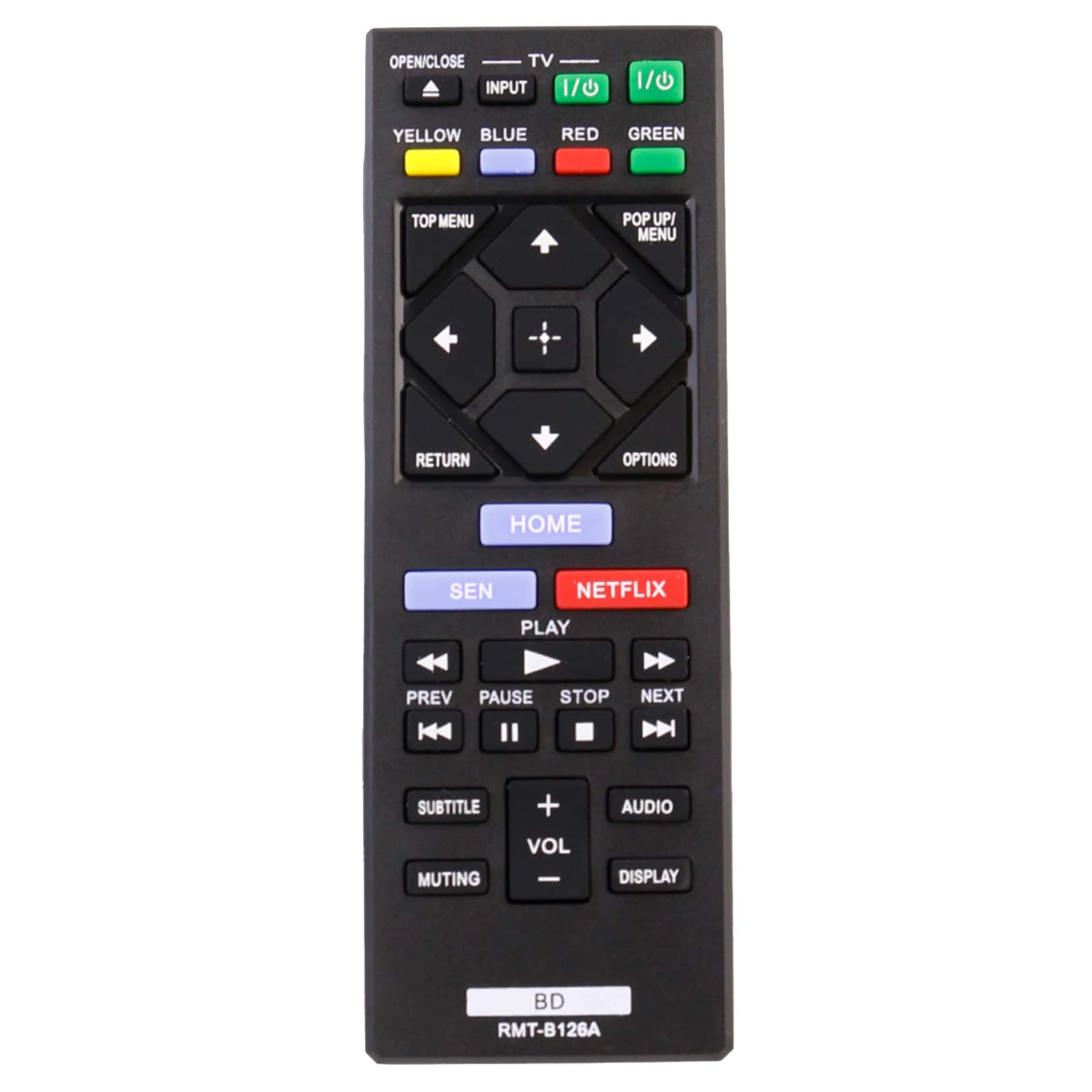 ALLIMITY - Replacement Remote Control RMT-B126A RMT-B128P, Fit for Sony Blu-Ray Player BDP-BX120 BDP-BX320 BDP-BX520 BDP-BX620 - Black price history on PriceWatchPro