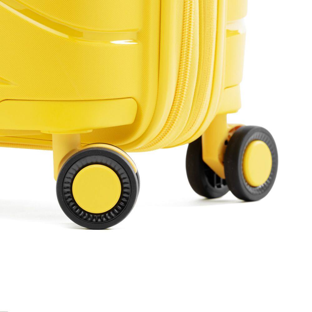 Back. Atlantic - Atlantic Luggage Hardside Expandable Carry On Spinner - Sunshine Yellow.