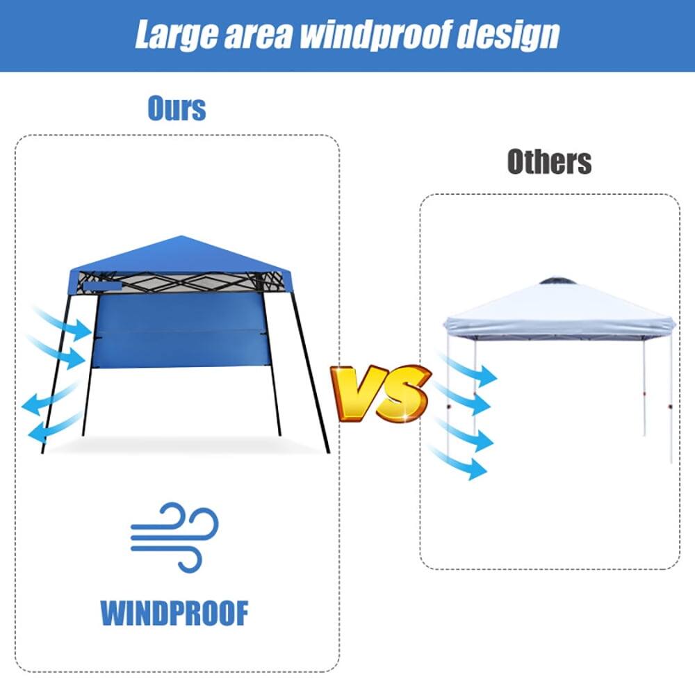 Pefilos 7 x 7 Feet Sland Adjustable Portable Canopy Tent with Backpack ...