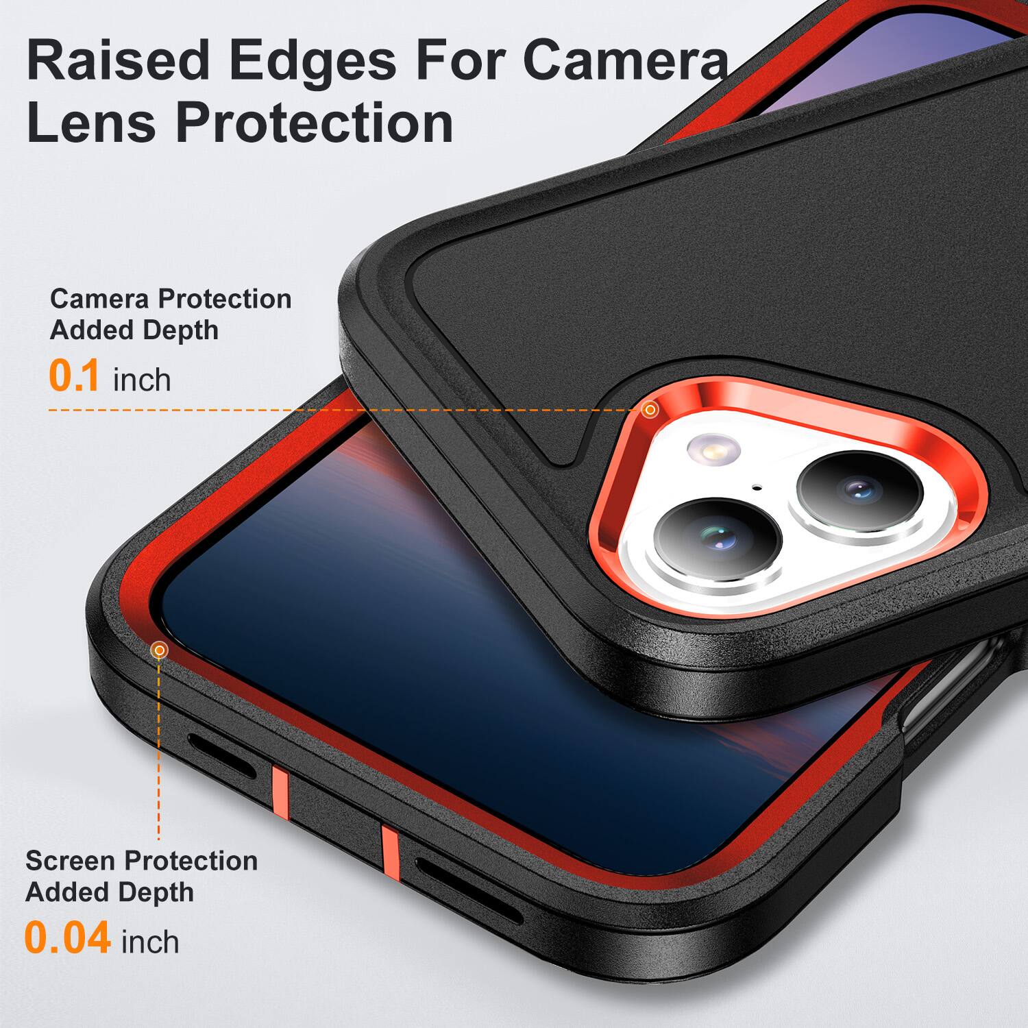 Raised Edges For Camera Lens Protection

Camera Protection Added Depth 0.1 inch

Screen Protection Added Depth 0.04 inch