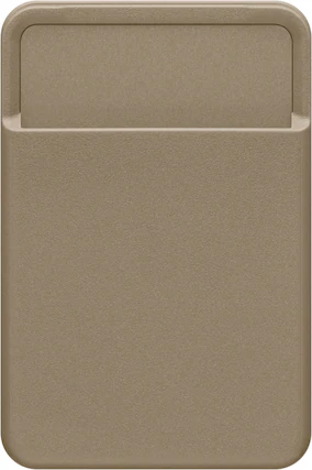Front. dbrand - MNML Kickstand Wallet - Tan.
