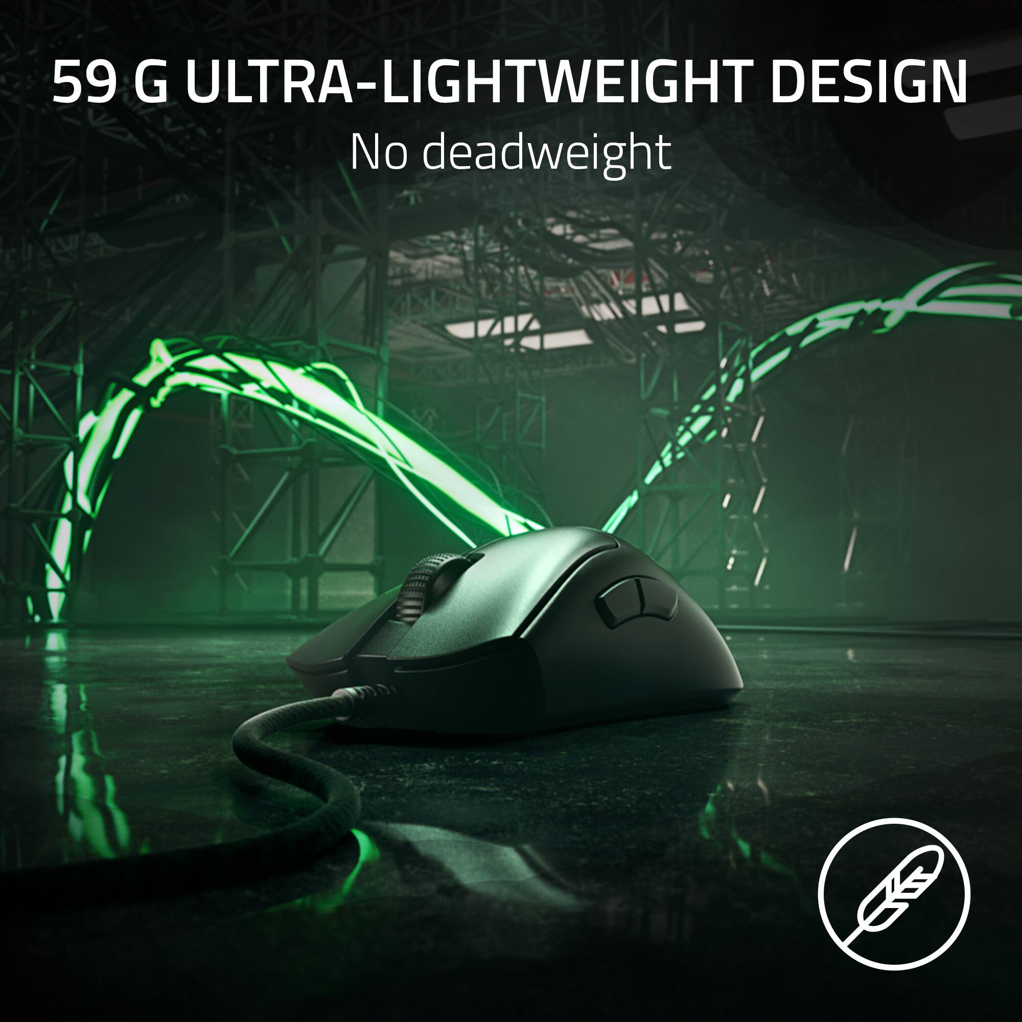 59 G ULTRA-LIGHTWEIGHT DESIGN No deadweight