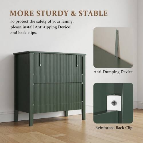 MORE STURDY & STABLE

To protect the safety of your family, please install Anti-tipping Device and back clips.

Anti-Dumping Device + Reinforced Back Clip