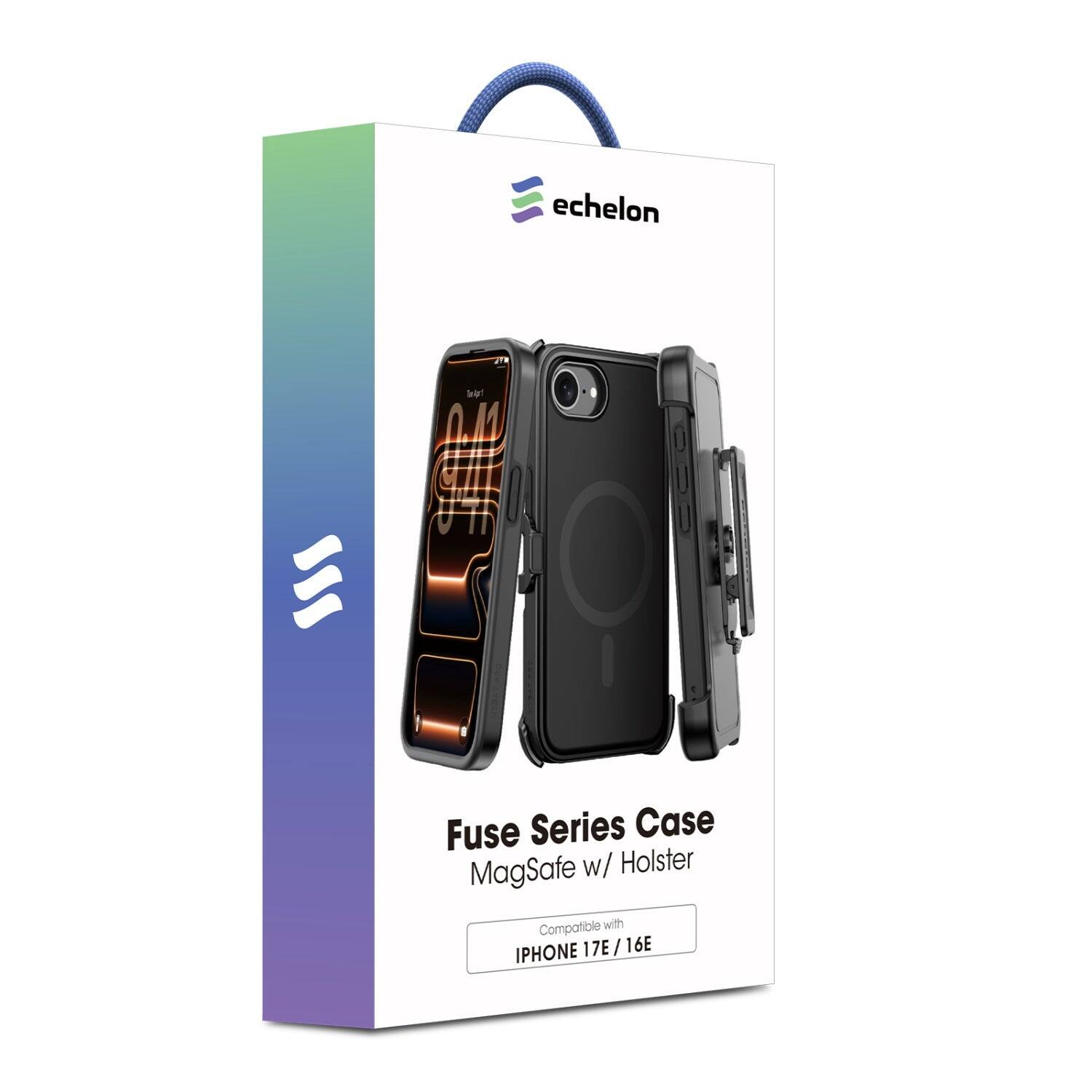 echelon la # Fuse Series Case MagSafe w/ Holster Compatible with IPHONE 17E 17E/16E