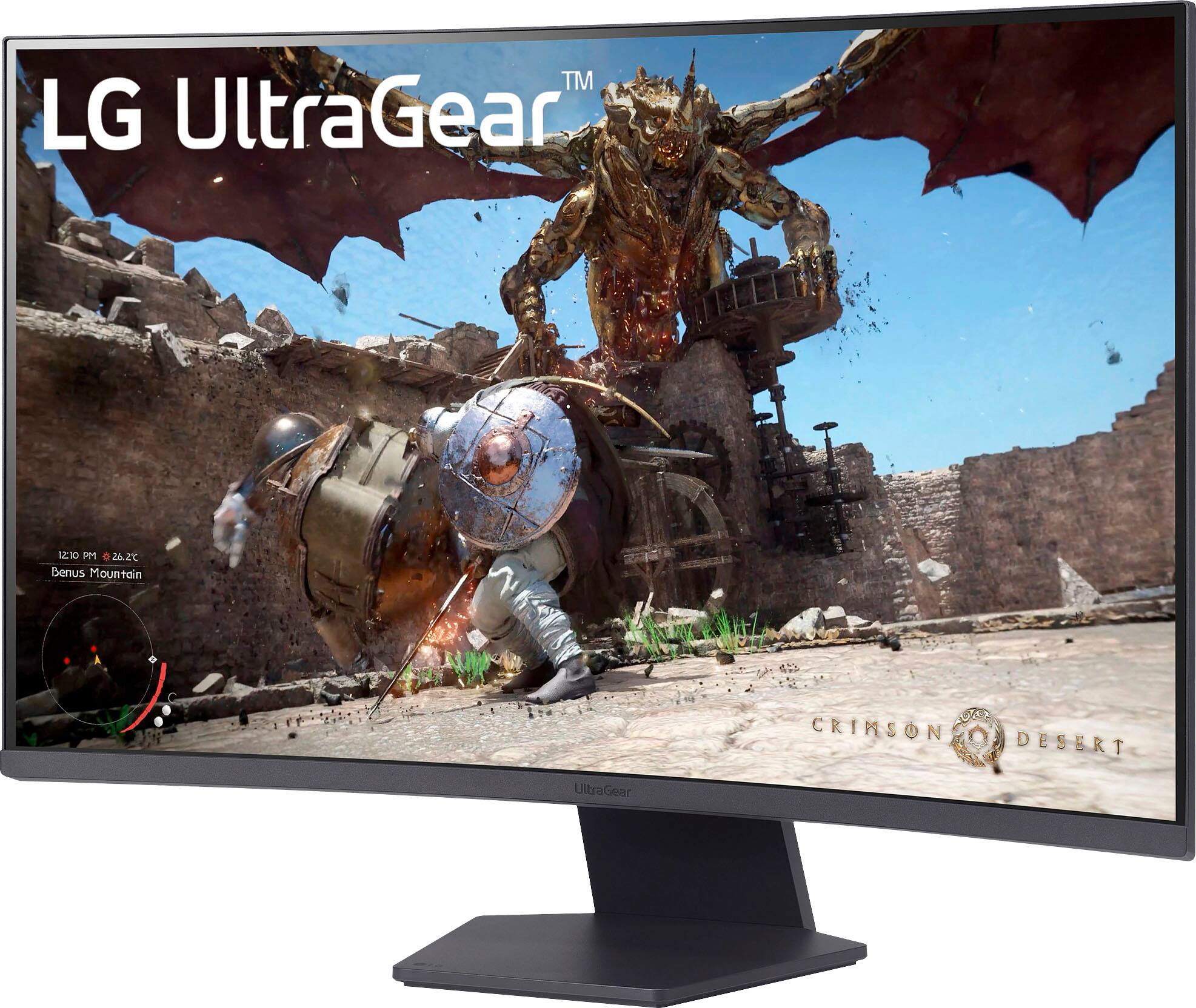 LG UltraGear is a trademarked product that features a 1M 26.2 Benus Mountain U CRIMSON DESERT UltraGear.