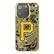 Front. Keyscaper - Pittsburgh Pirates Paisley Bling iPhone Case - 14 Pro Max - Gold.