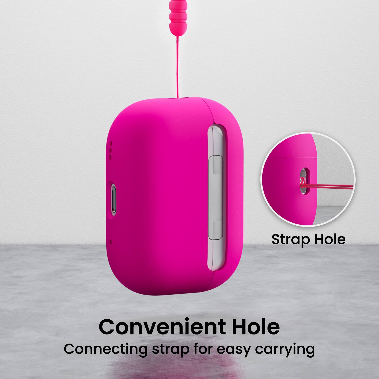 Strap Hole  
Convenient Hole  
Connecting strap for easy carrying