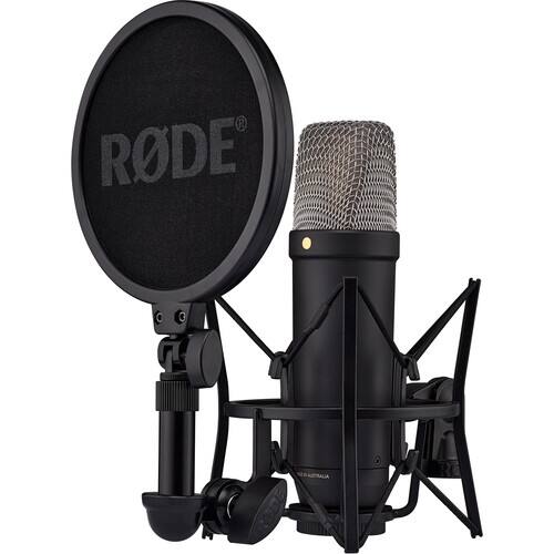 Alt View 1. RODE - RODE NT1 5th Gen Large-Diaphragm Cardioid Condenser Microphone | XLR/USB Hybrid Mic + More.