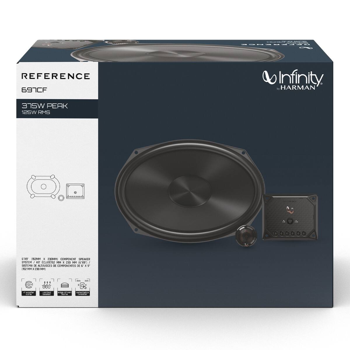 Infinity REF697CF 6x9 inch Two way component speaker system w