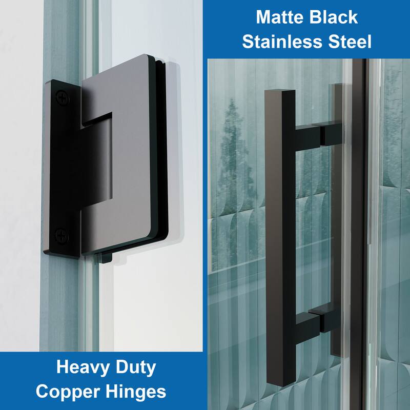 Matte Black Stainless Steel Heavy Duty Copper Hinges