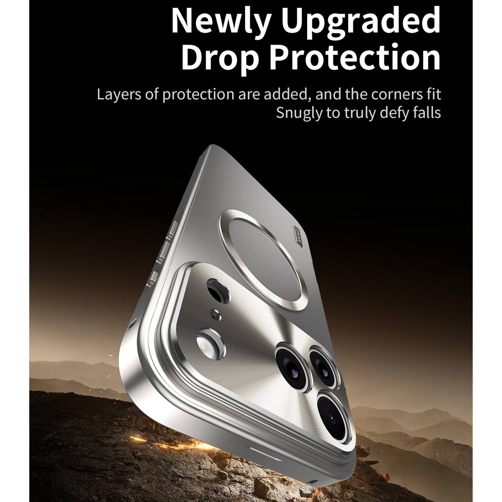 Newly Upgraded Drop Protection

Layers of protection are added, and the corners fit snugly to truly defy falls