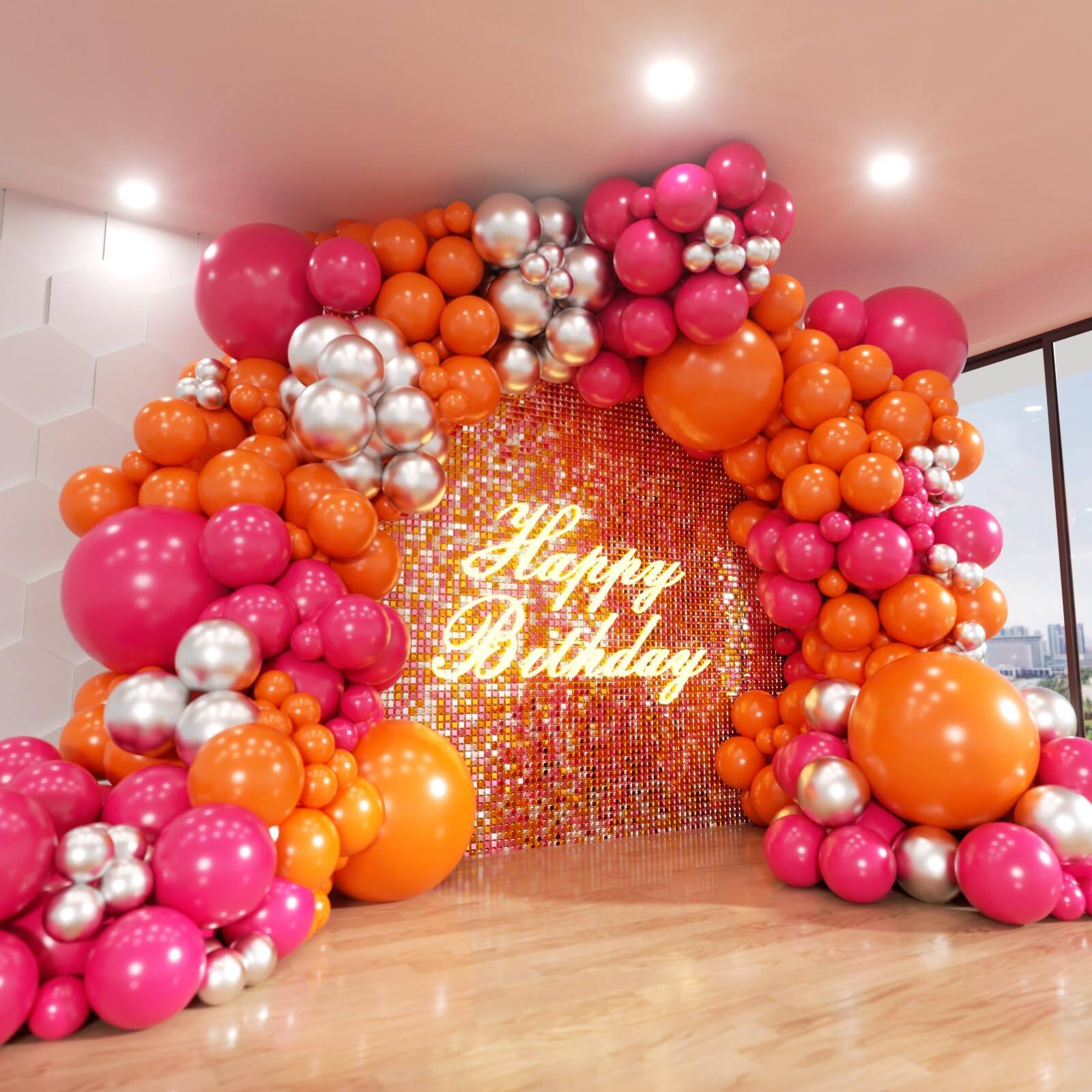 Pink and Orange Silver