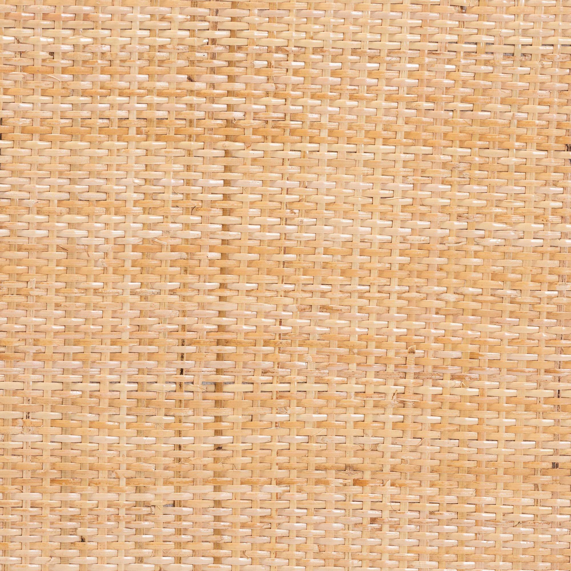 Alt View 2. bali & pari - Maryland Modern Bohemian Natural Rattan and Acacia Wood 2-Piece Dining Chair Set - Natural/Walnut Brown.