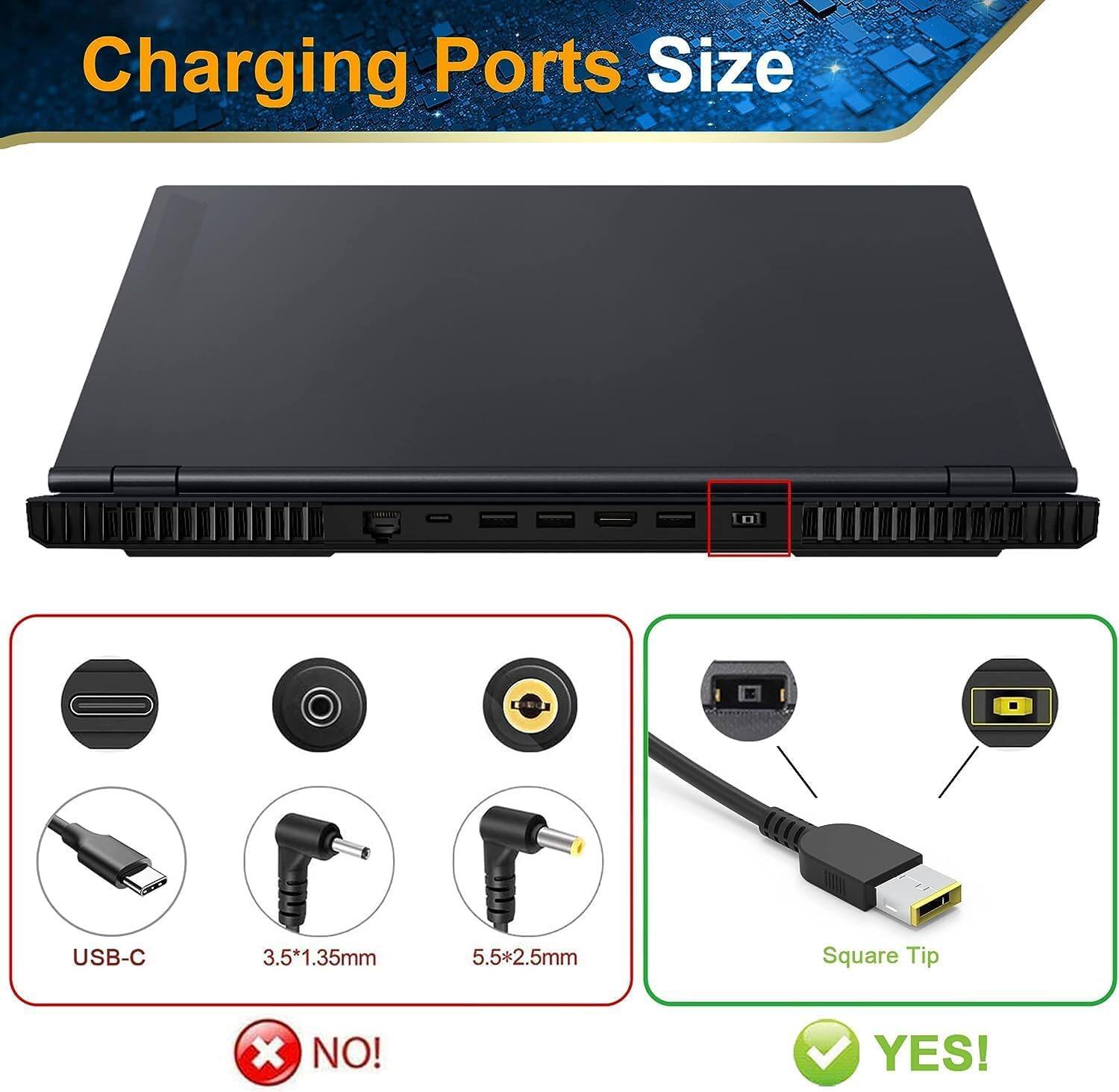 Charging Ports Size

10 E USB-C 3.5*1.35mm 5.5*2.5mm Square Tip

NO! YES!