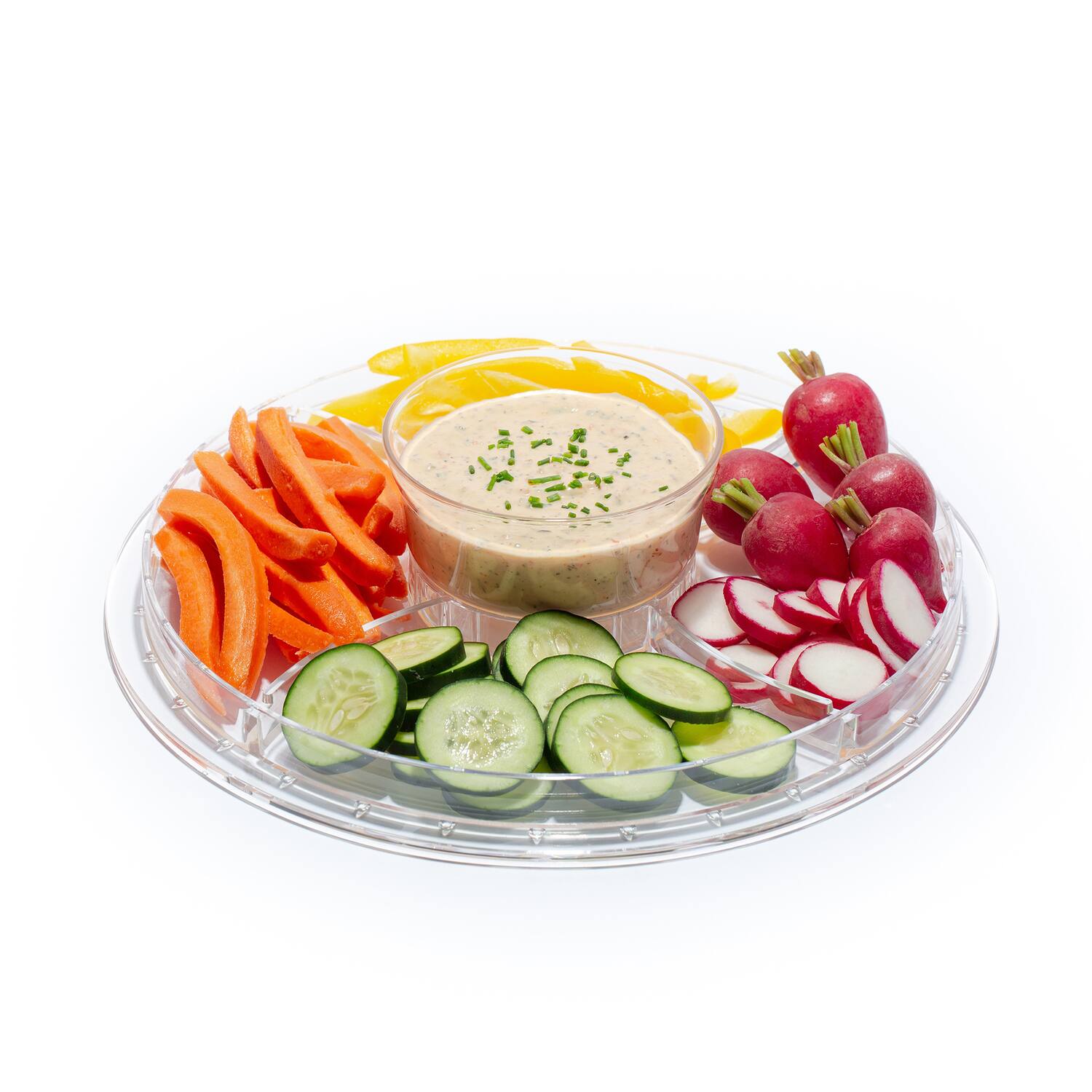 Alt View 4. Better Houseware - Better Houseware 885 Convertible 3-piece Clear-acrylic Cake Cover Set - clear.