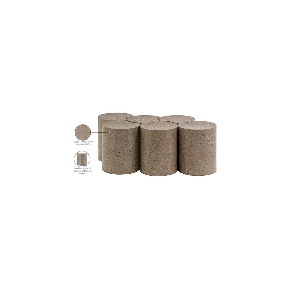 Sure, here is the corrected text:

- Taupe Terrazzo Pattern
- Modular Shape To Connect
- Needed