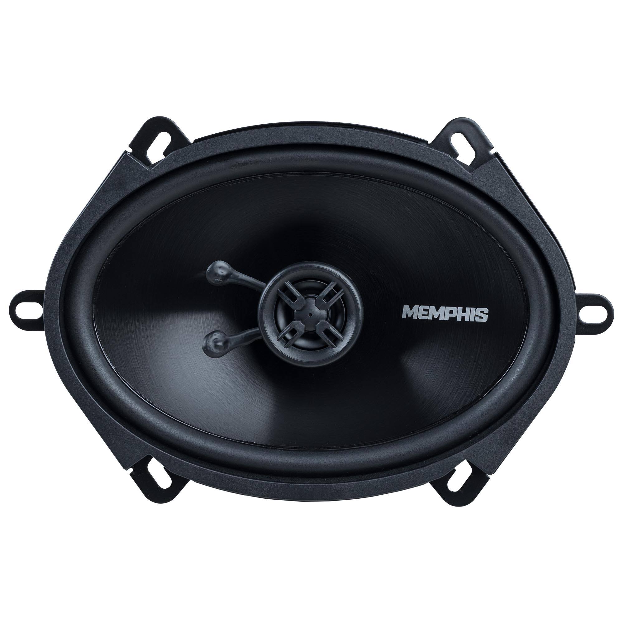 Alt View 1. Memphis Car Audio - Memphis Audio SRX572V Street Reference Series 5x7" 2-Way Coaxial Speakers - Pair - Black/Gray.