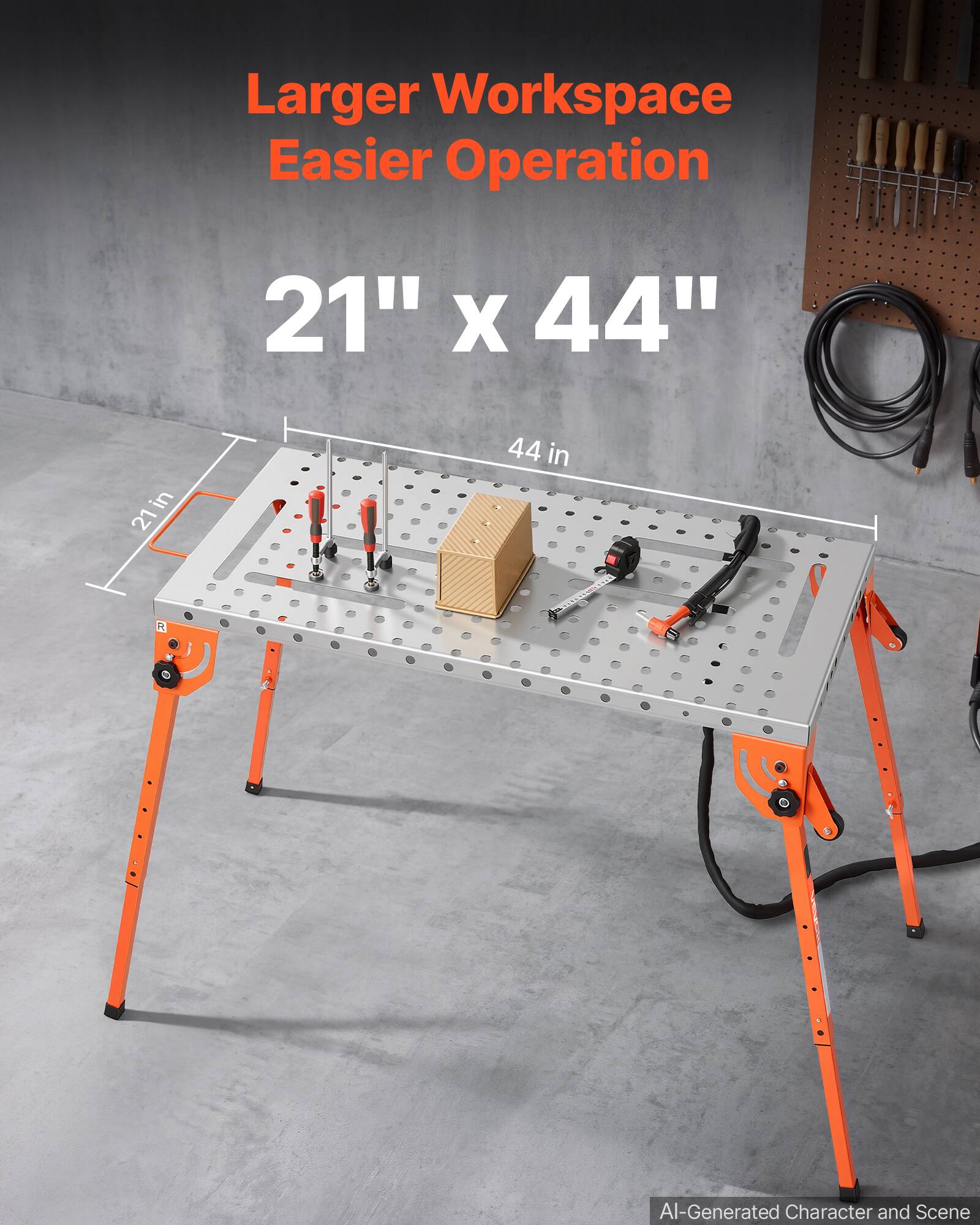 VEVOR Foldable Welding Table, 44