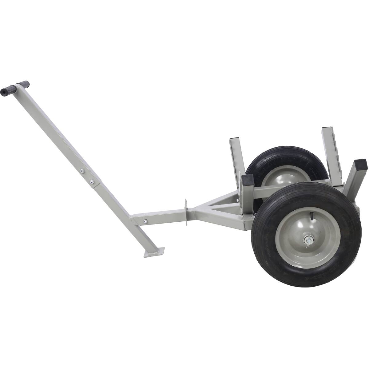 Alt View 3. Ropilly - Ropilly 440 lb Log Dolly with Load Binder, Steel Log Hauling Cart with Chain and 16 in Tires, Gray - Gray.