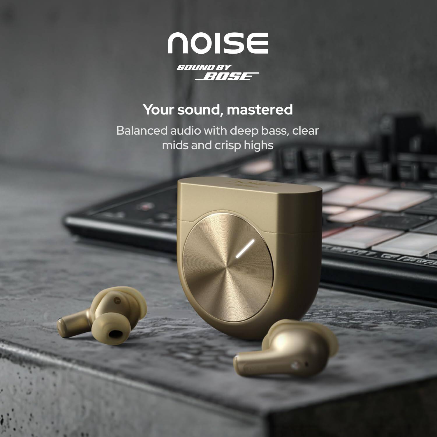 NOISE SOUND BY BOSE

Your sound, mastered

Balanced audio with deep bass, clear mids and crisp highs