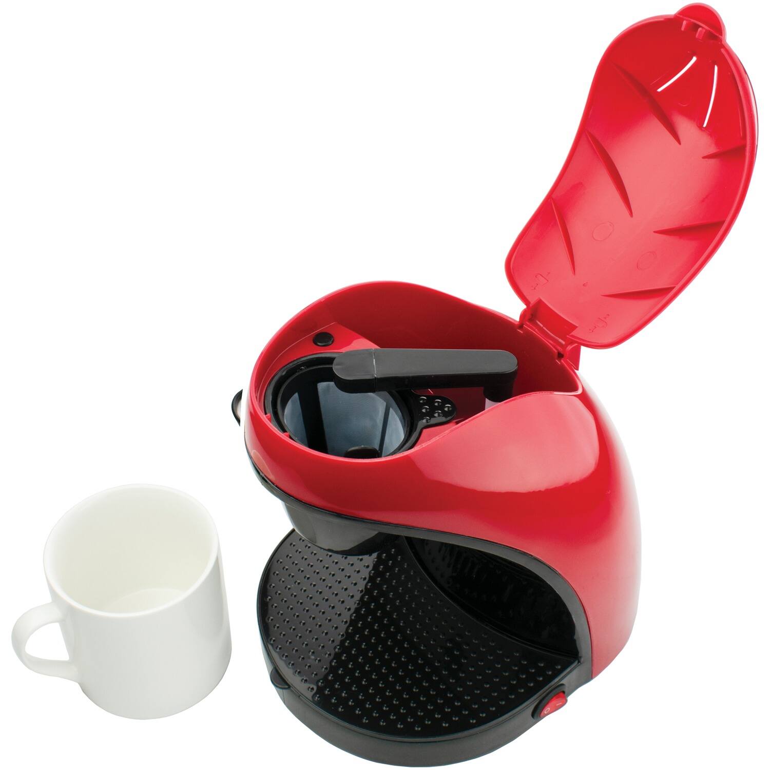 Back. Brentwood - Brentwood Single Cup Coffee Maker-Red - Red.