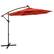 Alt View 1. Costway - Costwsy 10 Ft Patio Solar LED 40 Lights Offset Umbrella Crank Cross Base - Orange.