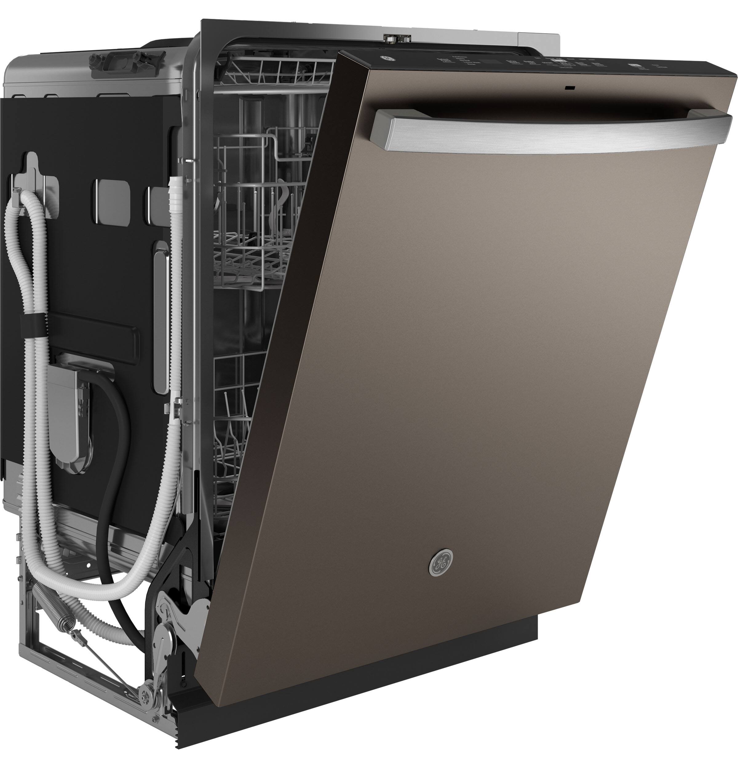 Alt View 18. GE - 24" Top Control Built-In Stainless Steel Tub Dishwasher with 3rd Rack, Sanitize Cycle and 47 dBA - Slate.