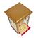 Alt View 6. Nostalgia - 53-in. Popcorn Cart with Candy Dispenser - Red.