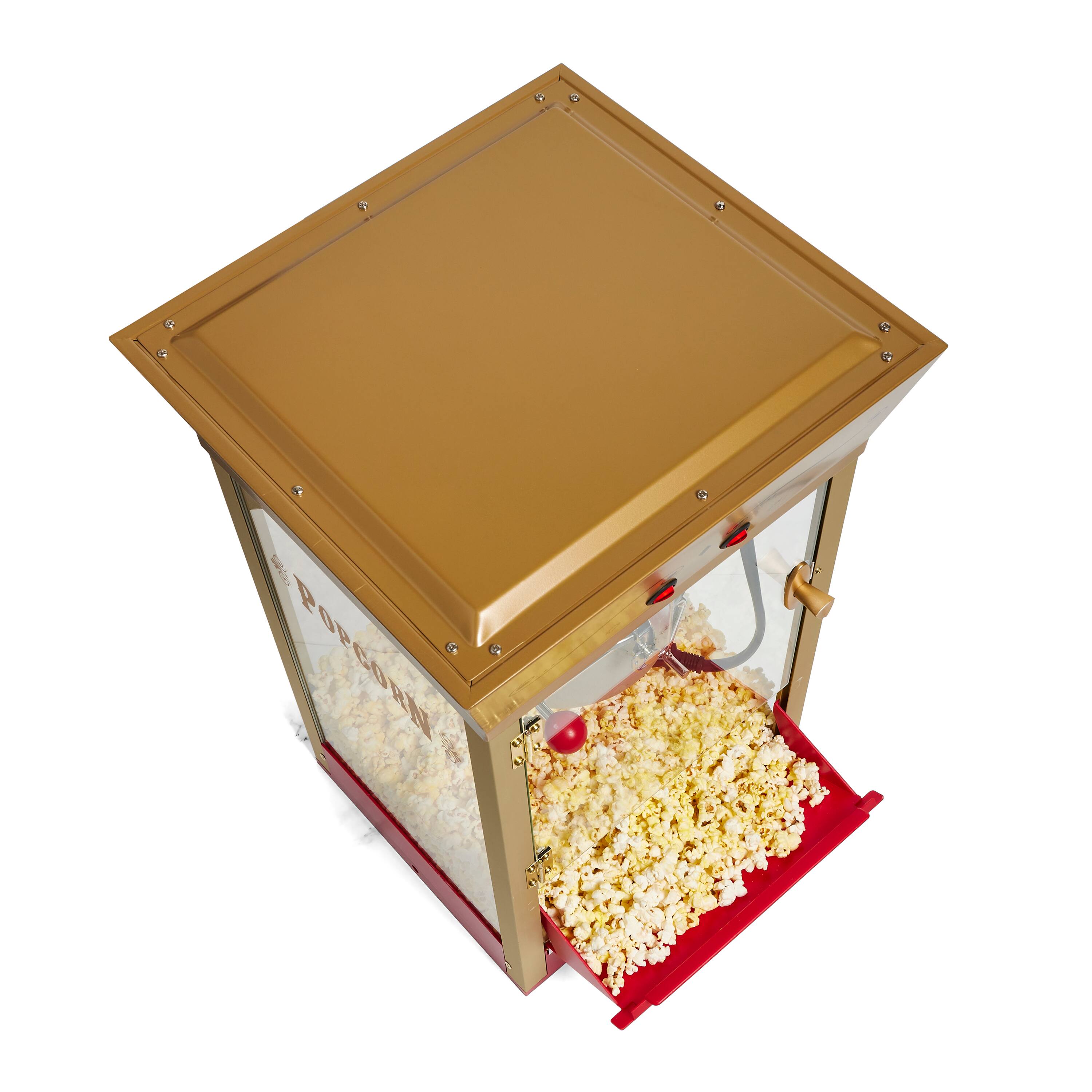 Alt View 6. Nostalgia - 53-in. Popcorn Cart with Candy Dispenser - Red.