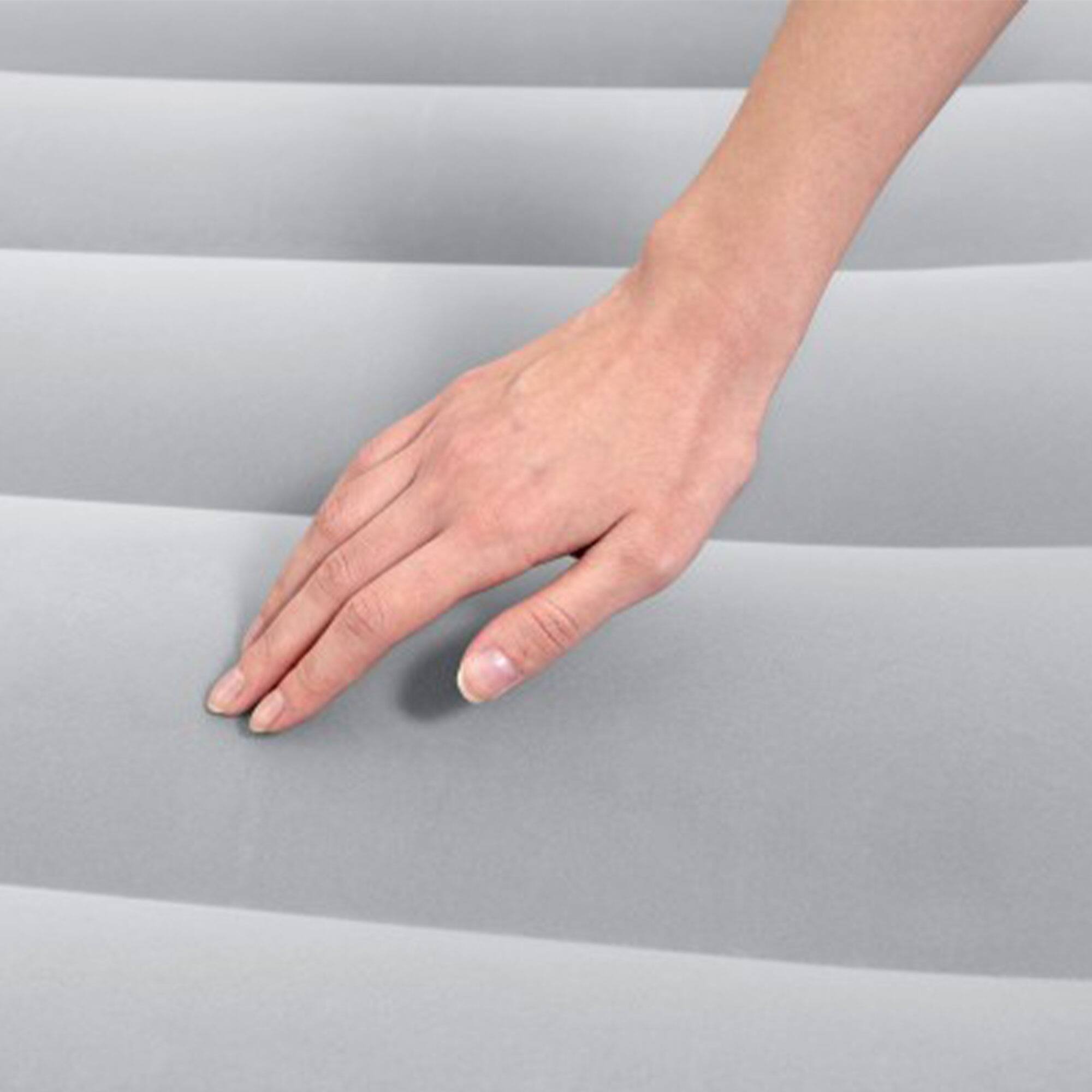 Alt View 5. Bestway - Bestway Tritech Air Mattress Inflatable Twin-Sized Bed with Built-In AC Pump - Gray.