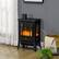 Alt View 5. Ecooso - 22"Portable Fireplace Heater,3-Sided Realistic Flame, Overheating Protection, Adjustable Temperature, 750W/1500W - Black.