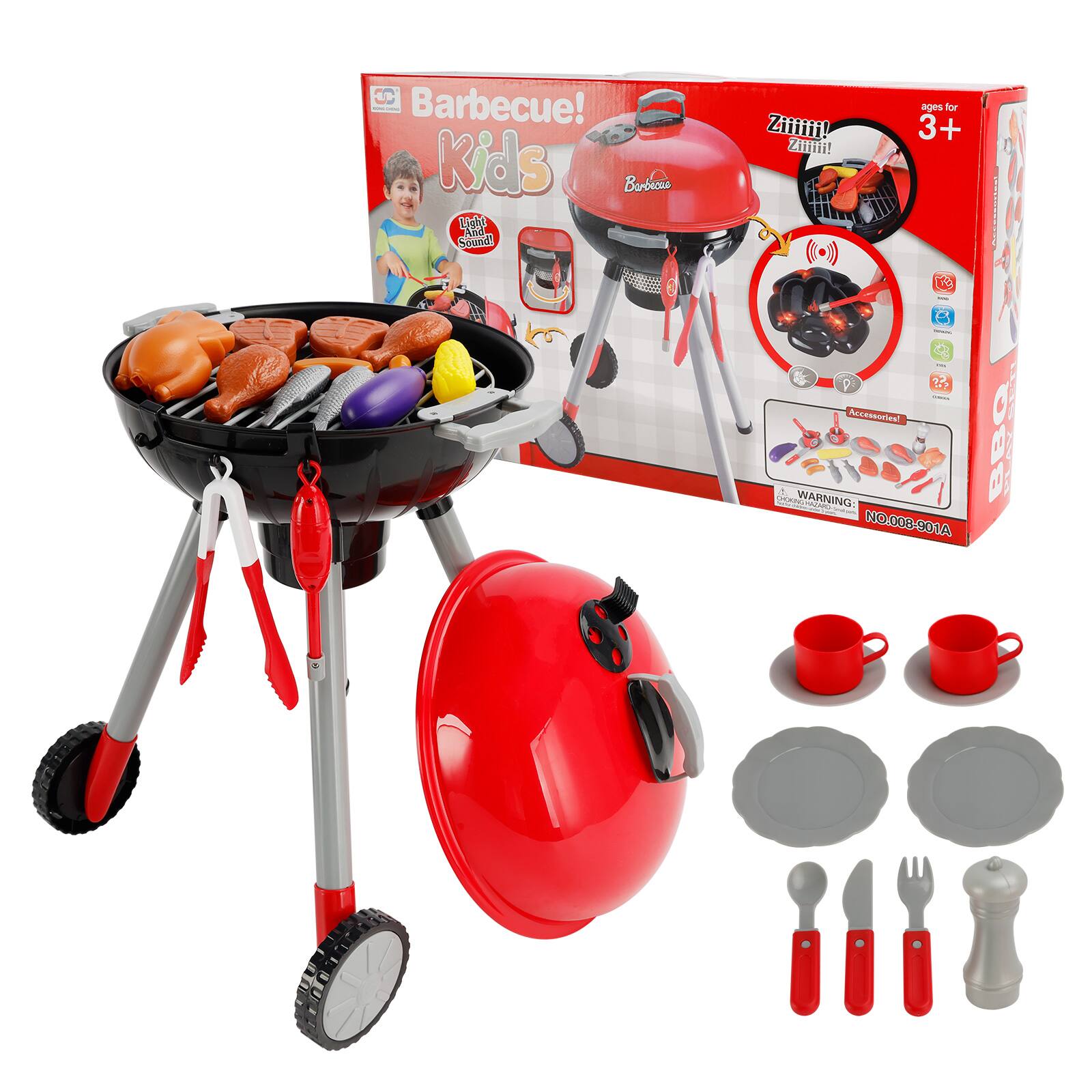 Barbecue! Kids Barbecue Set And Sound!  
Zimmi! Zimmi!  
Ages for 3+  
Accessories  
WARNING  
No.008-901A