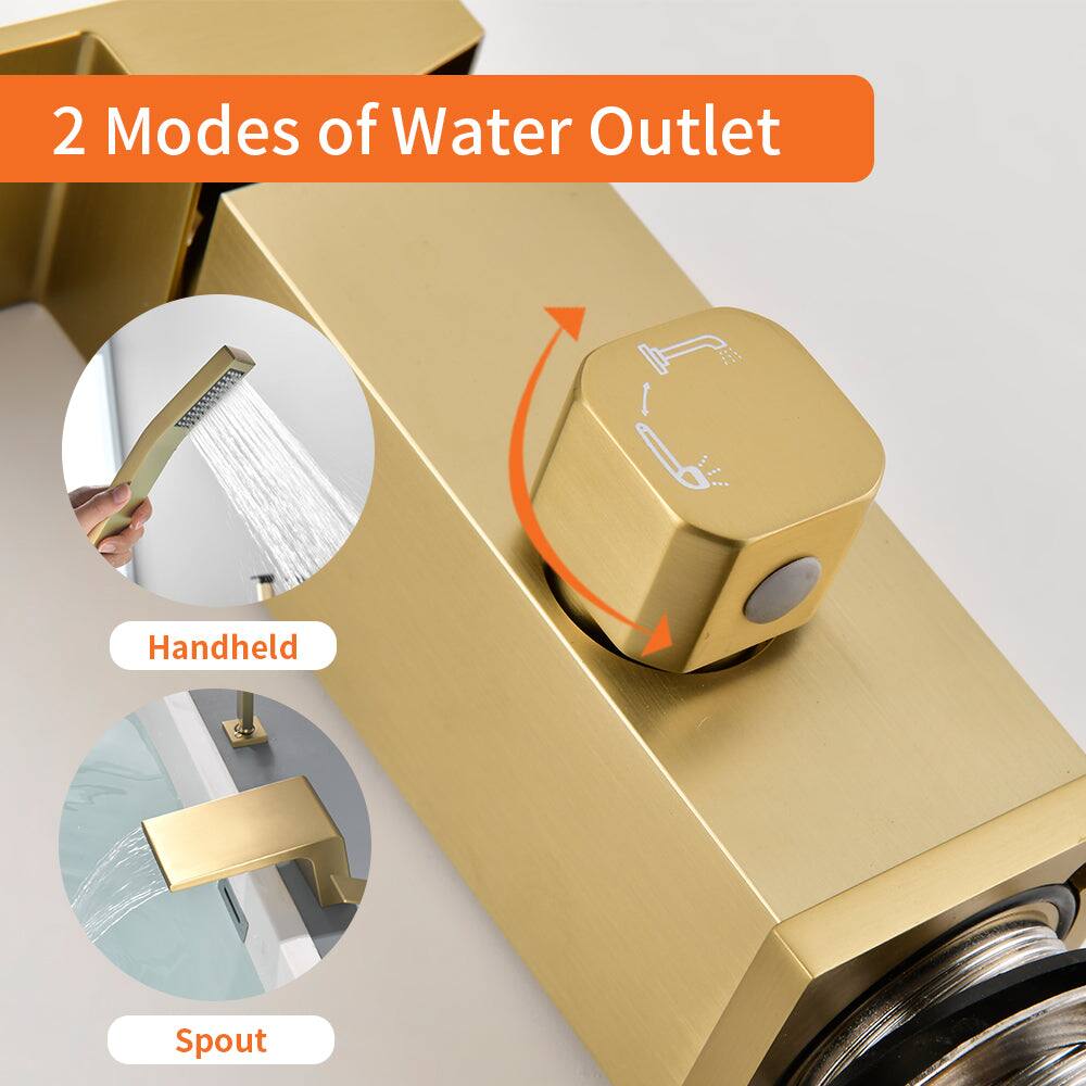 2 Modes of Water Outlet

Handheld

Spout