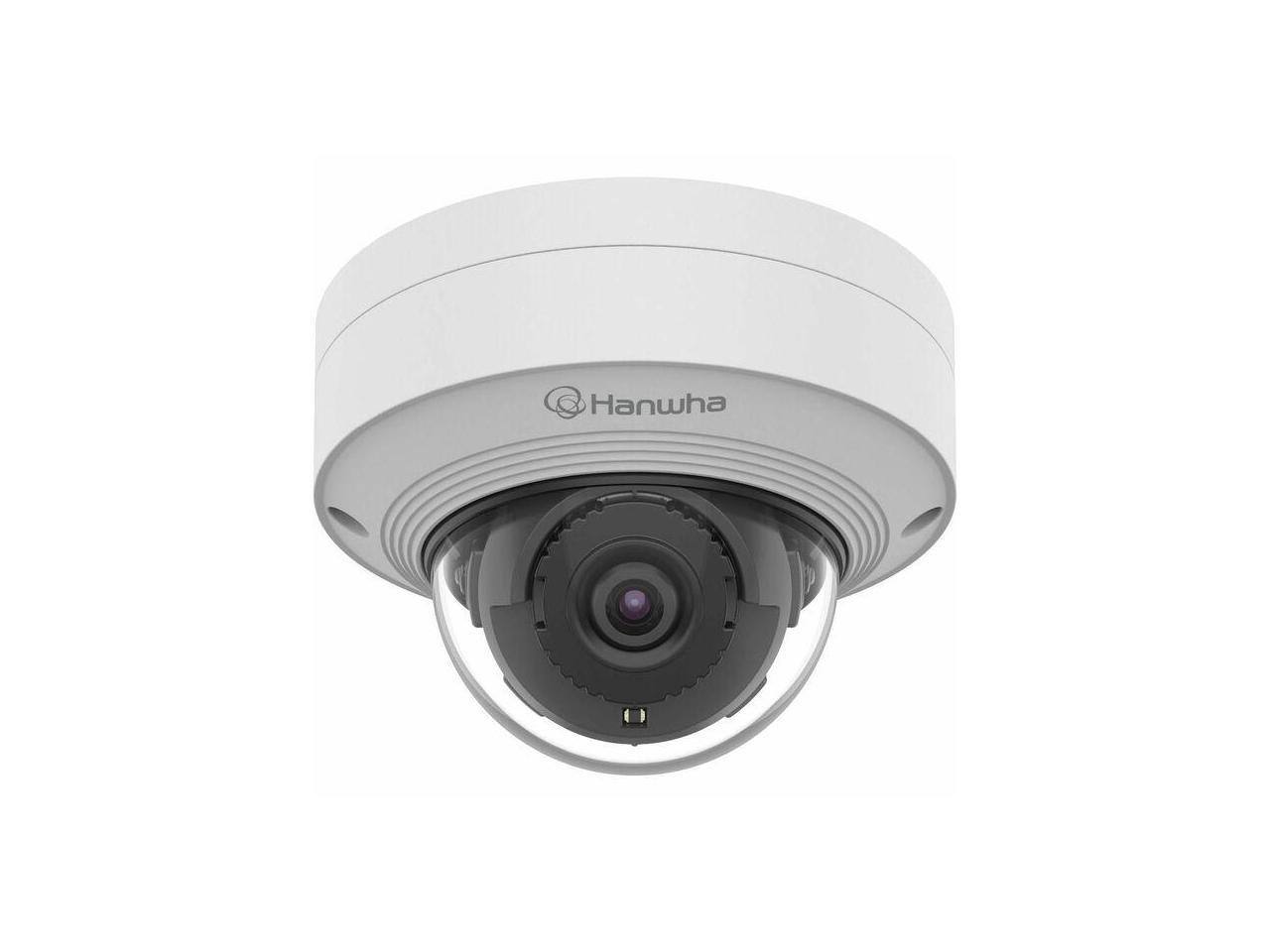 Front. Samsung - Hanwha QNV-C8012 5 Megapixel Outdoor Network Camera - Color - Dome - White - Infrared Night Vision - H.265, H.264 - White.