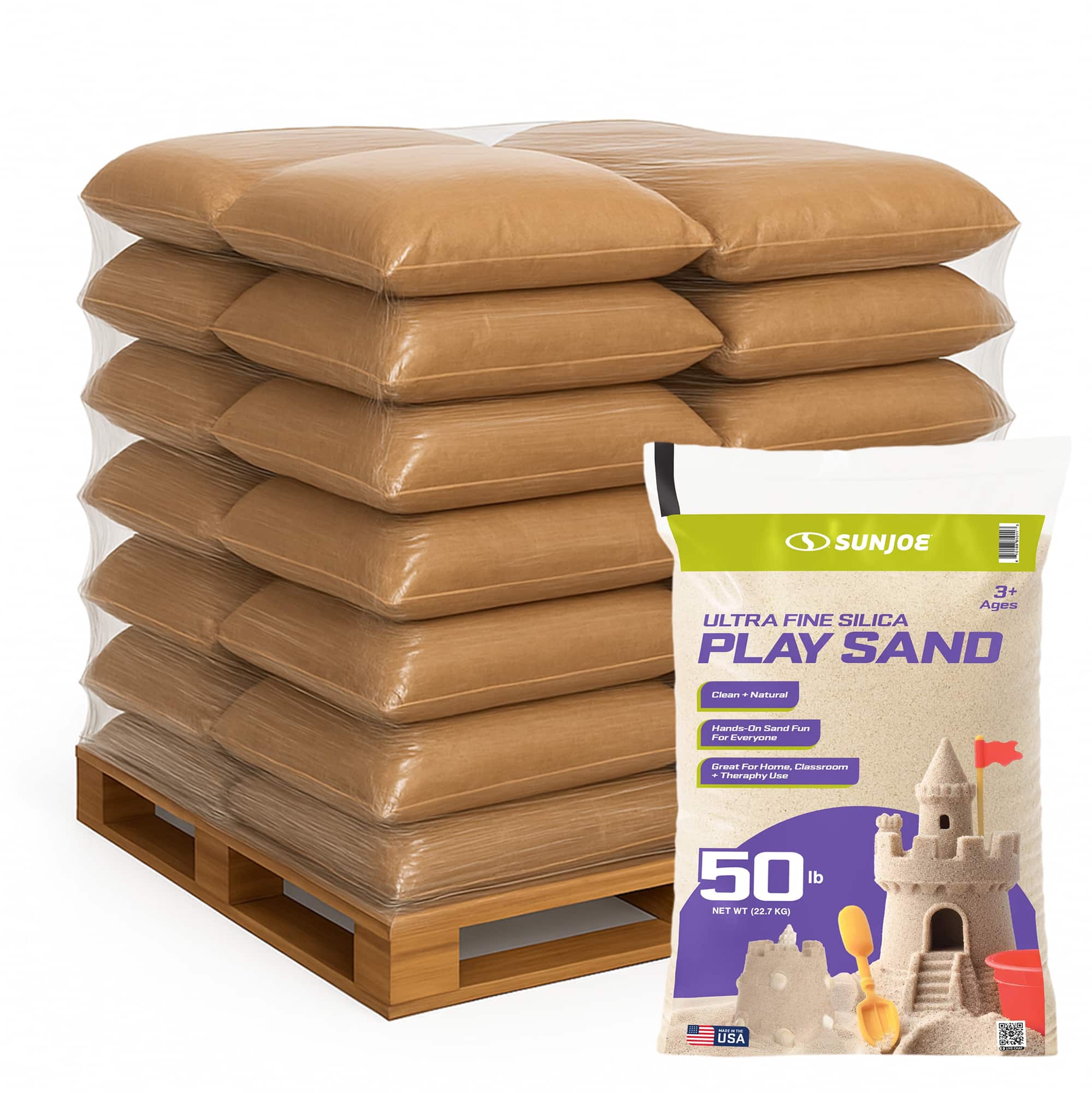 Sun Joe - Ultra Fine Silica Play Sand, Sandboxes & Sensory Tables, 50 lbs, 49 Pack price history on PriceWatchPro