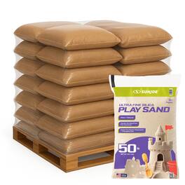 Sun Joe - Ultra Fine Silica Play Sand, Sandboxes & Sensory Tables, 50 lbs, 49 Pack